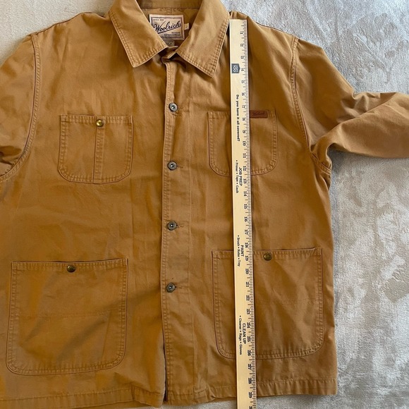 Vintage Woolrich Jacket Mens Large Saddle Canvas Chore Jacket Shacket 90s 4274 - Picture 12 of 13